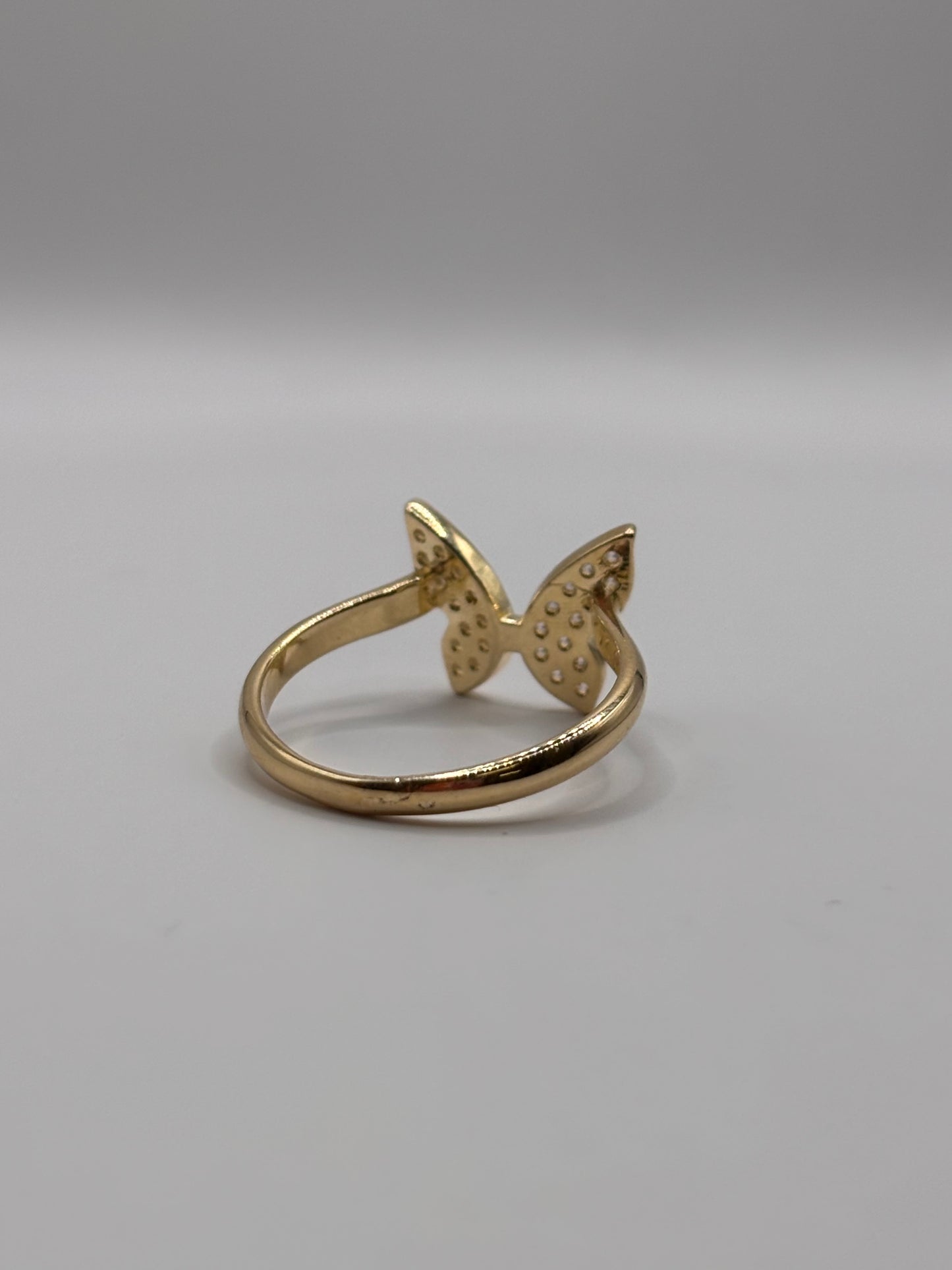 14k butterfly ring