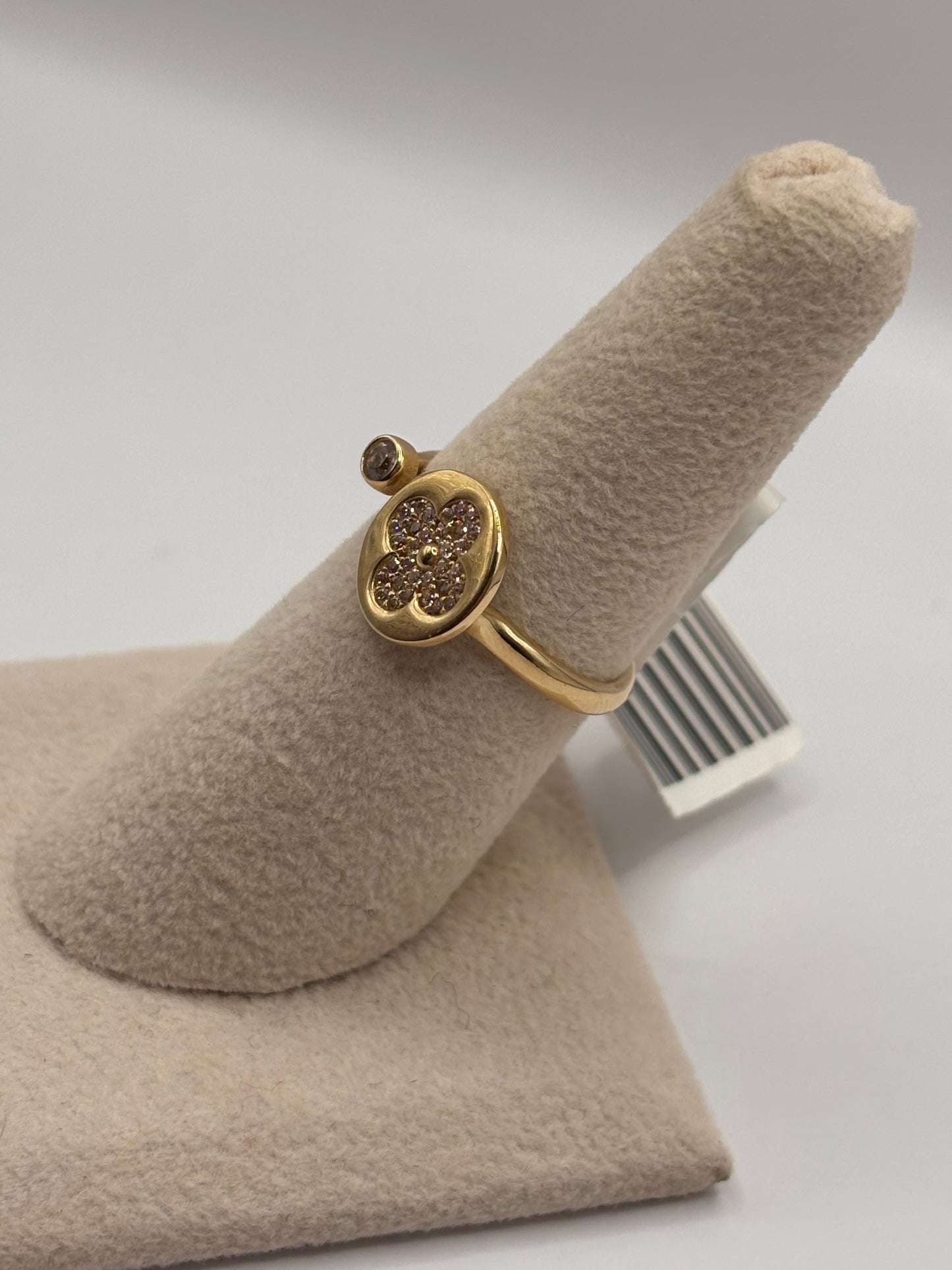 Woman flower ring 14k