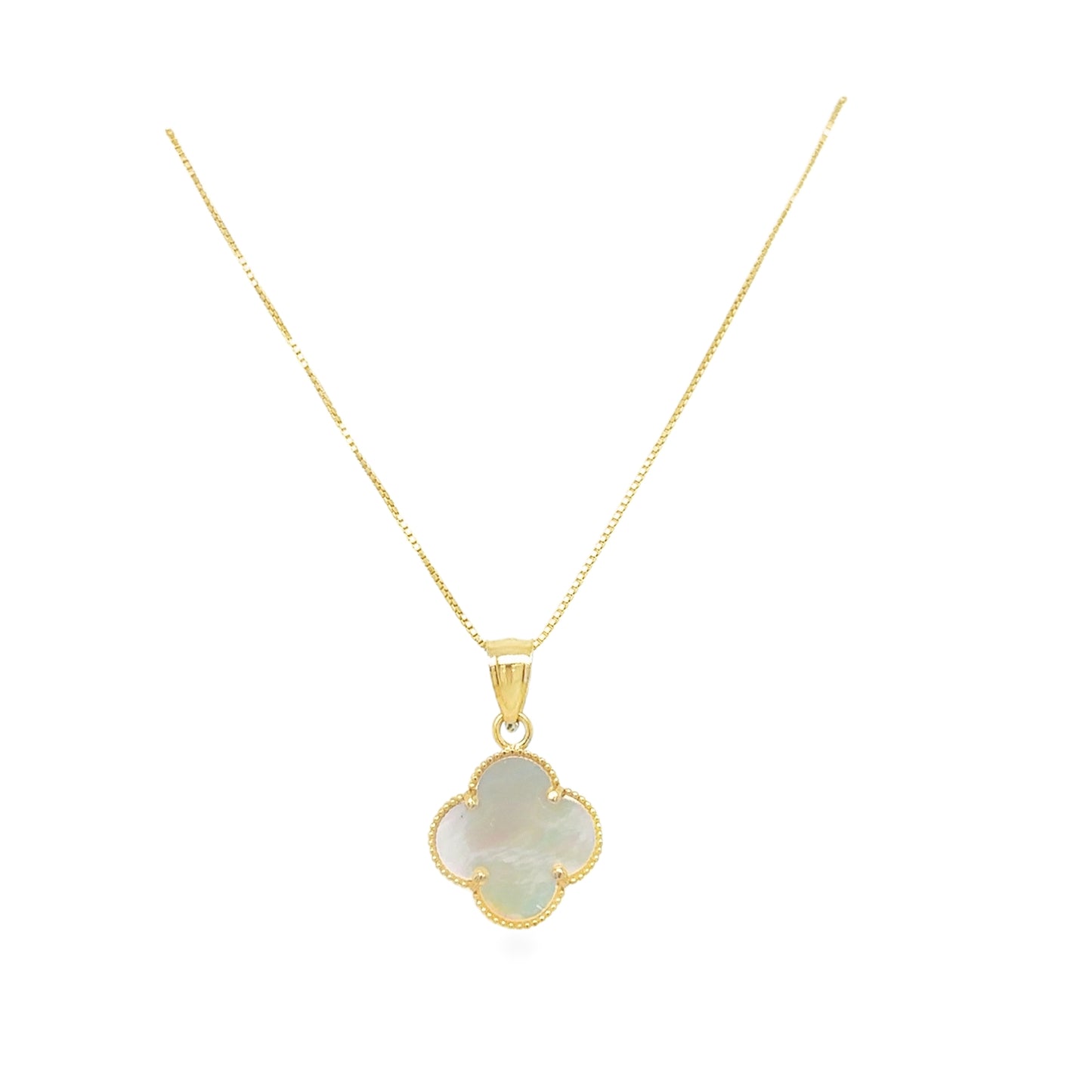 Flower charms with chain 14k 18”
