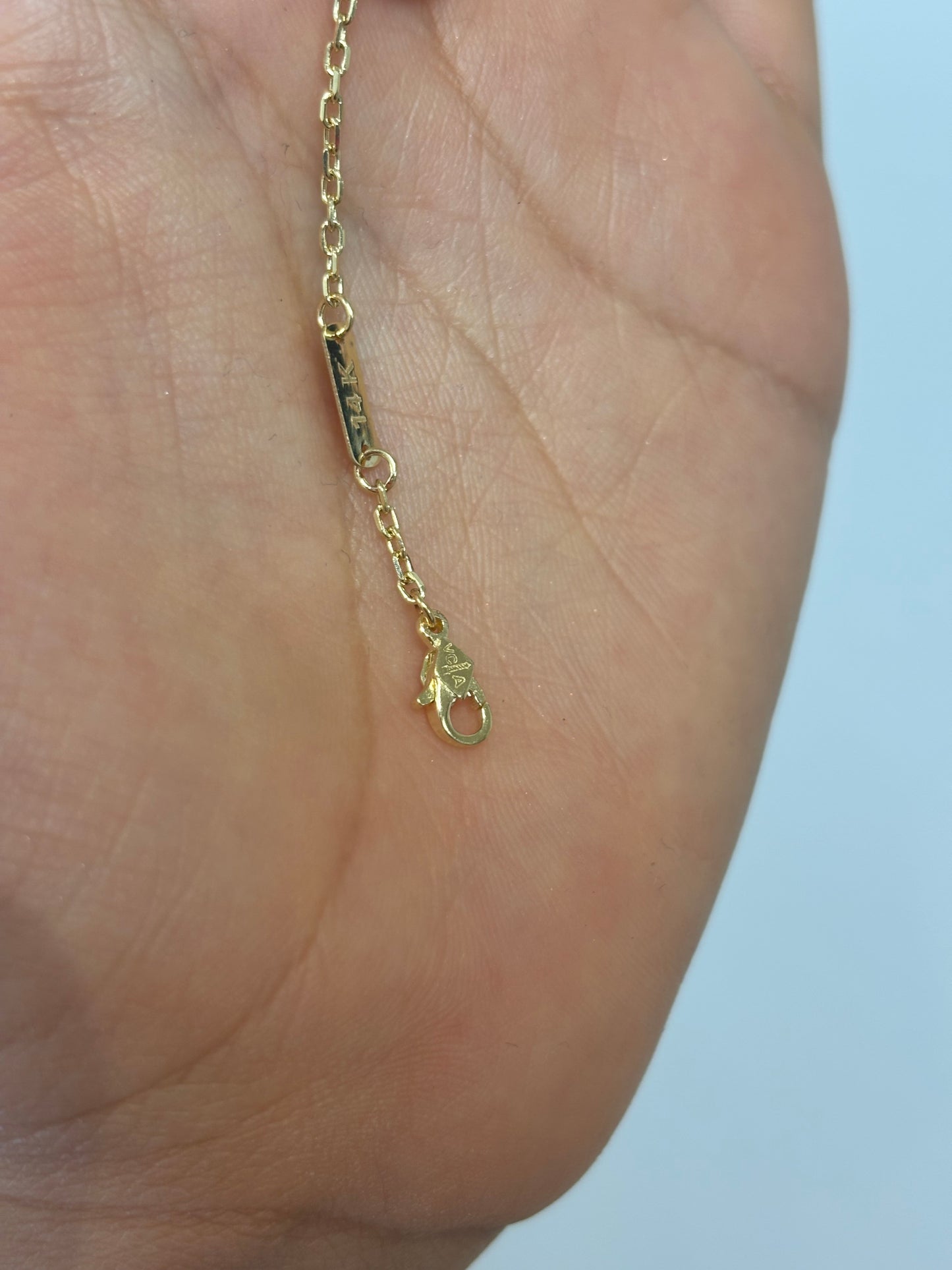 Woman bracelet ladybug 14k