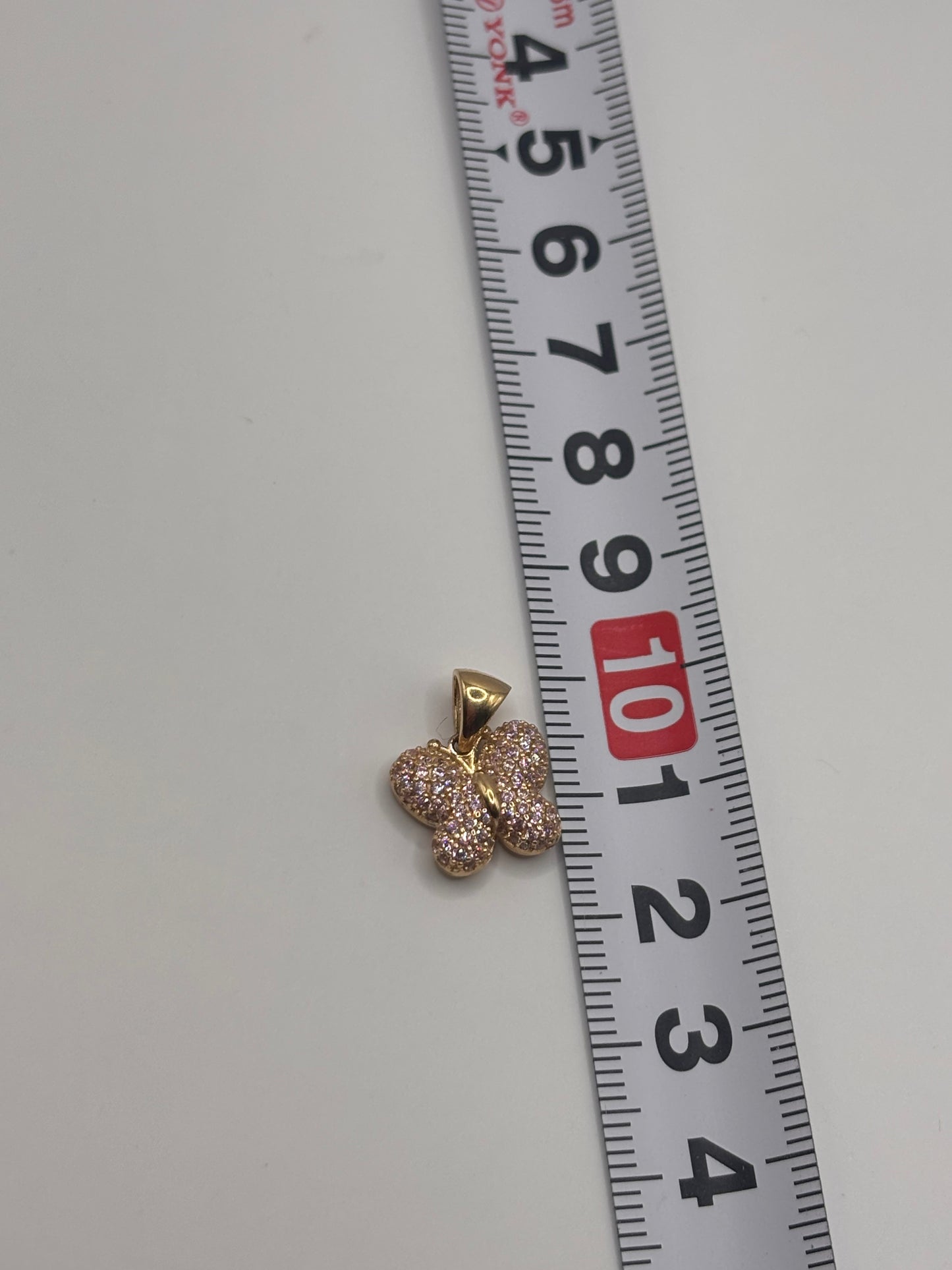 Butterfly pendant 14k