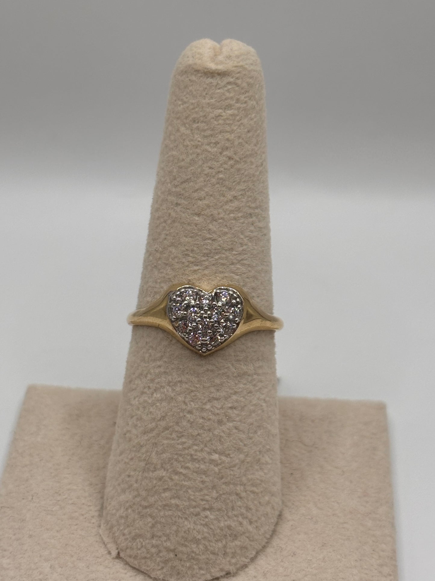 Woman Heart ring 10k