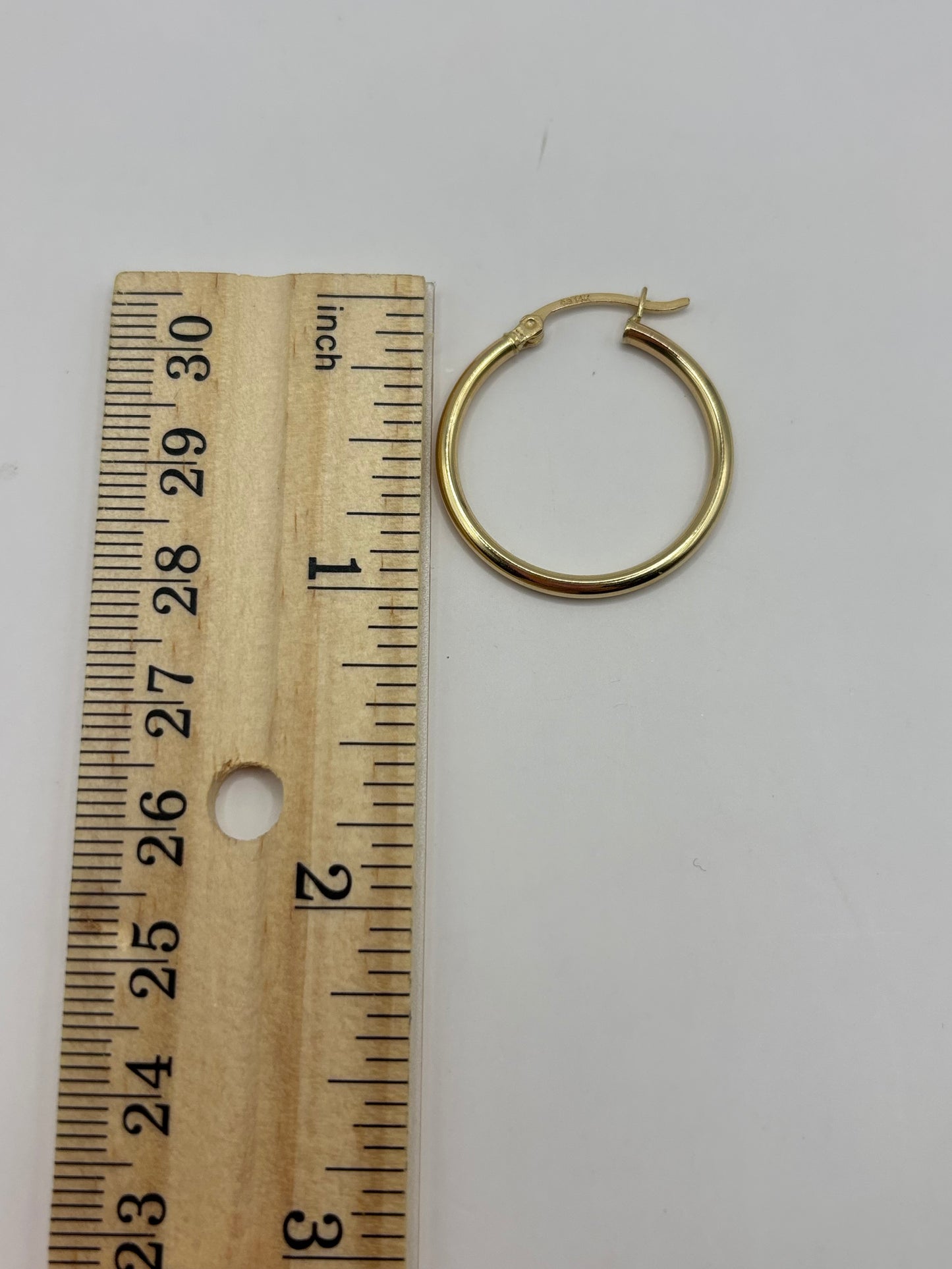 14K Gold Classic Hoop Earrings