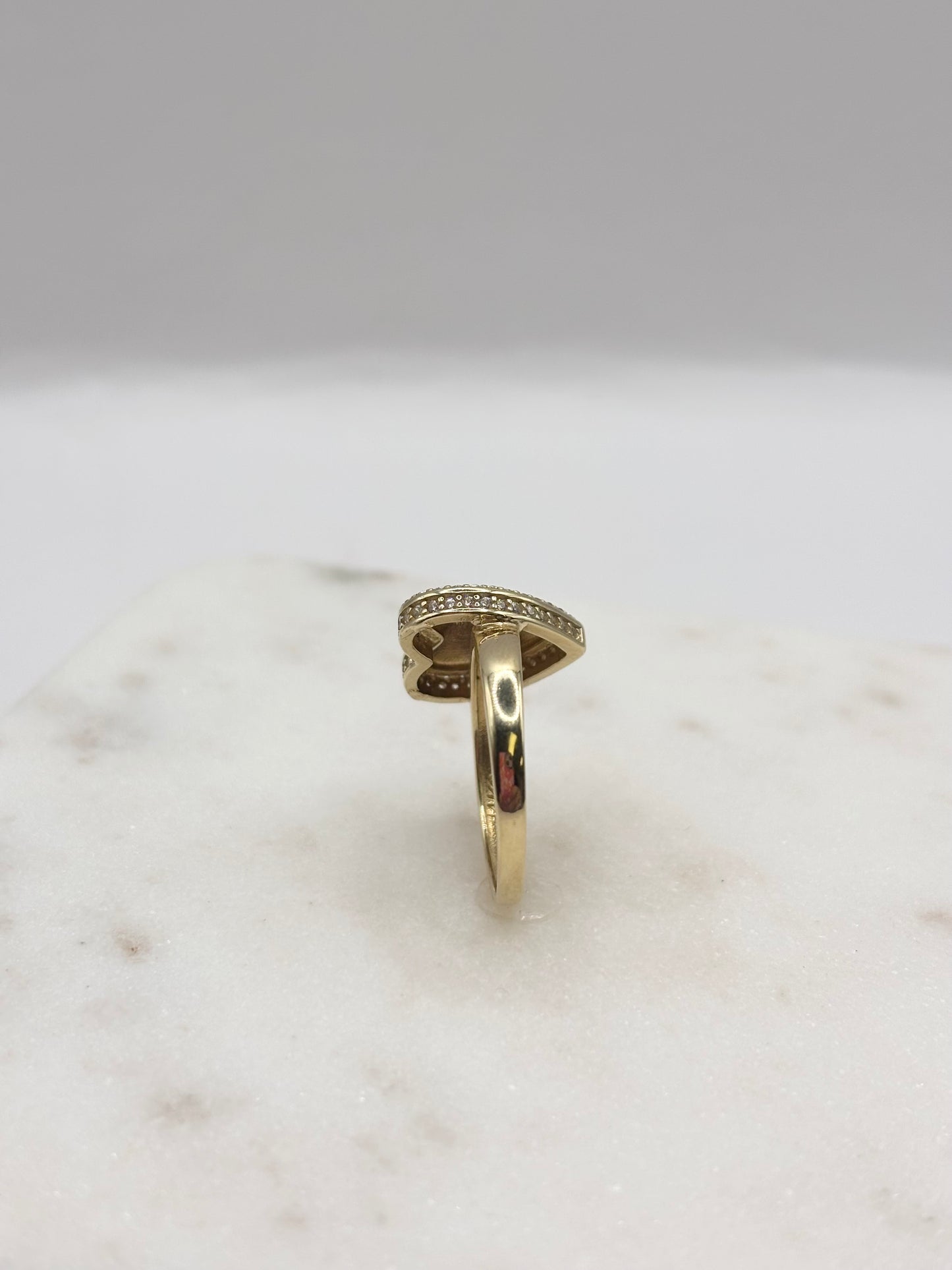 Woman Heart ring 14k