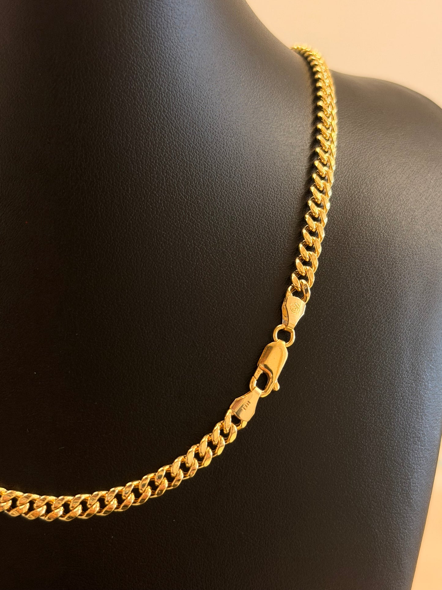 14k Miami Cuban necklace