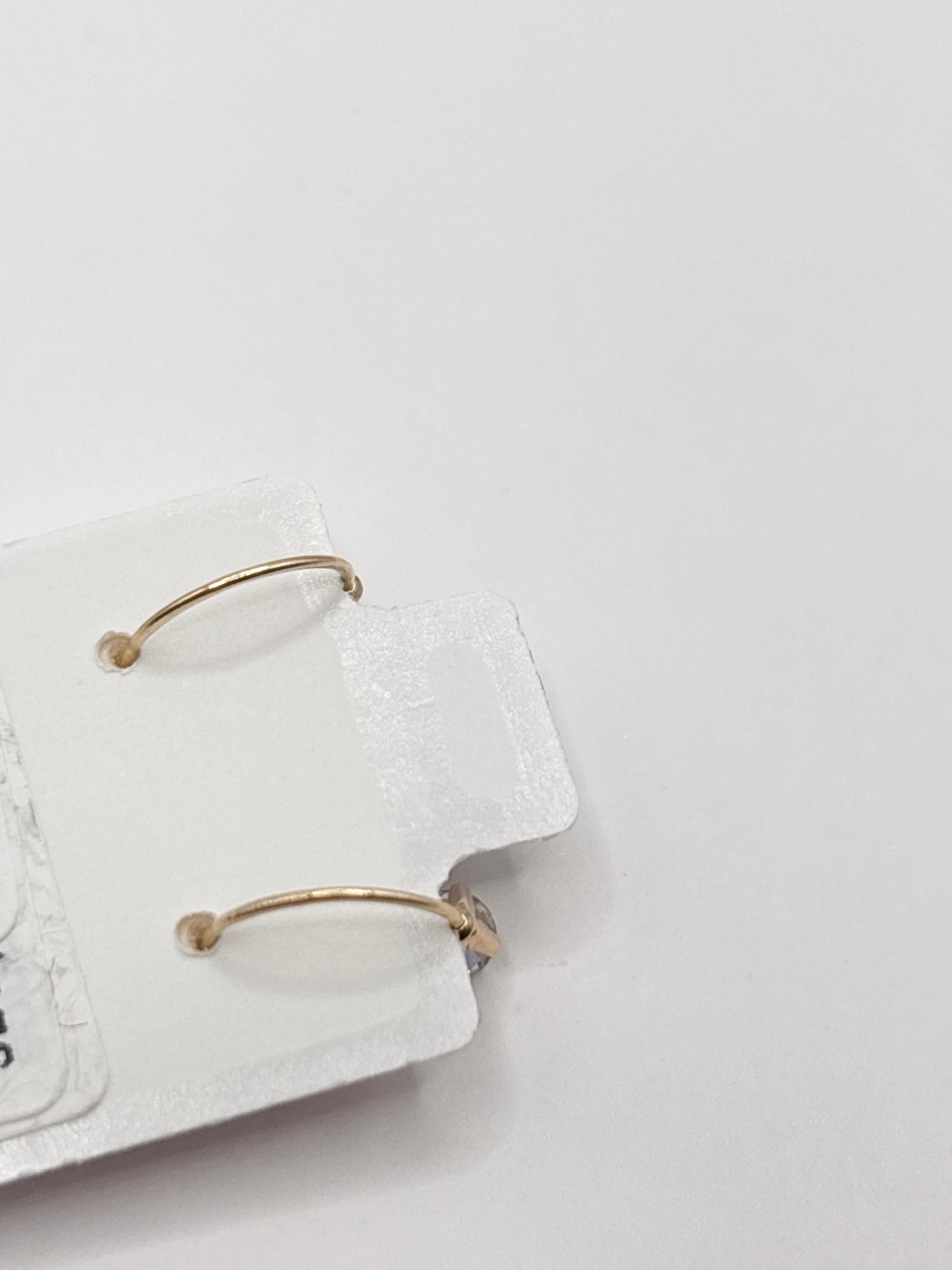 Telephone earrings hearth 14k