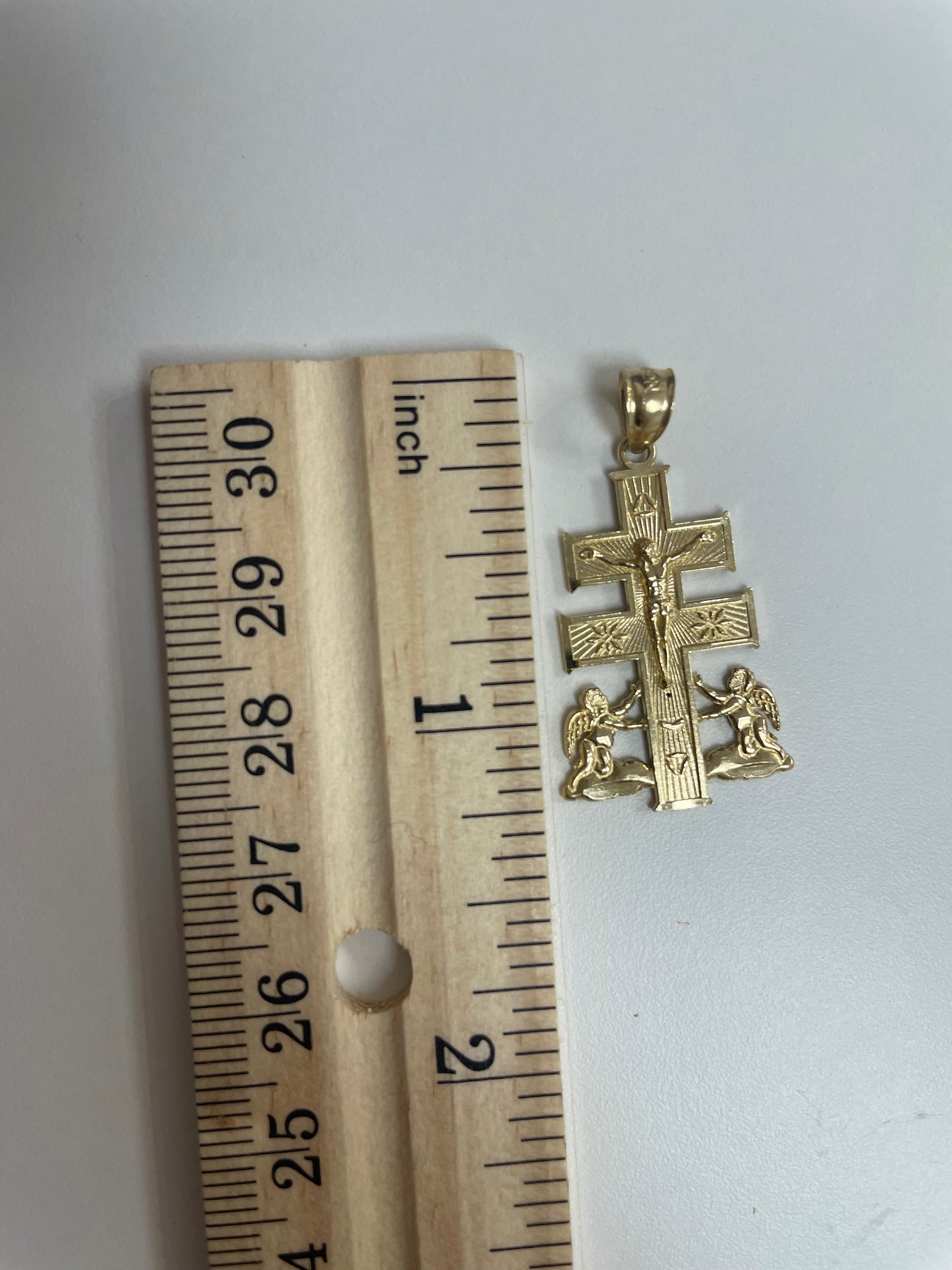 14k caravaca pendant