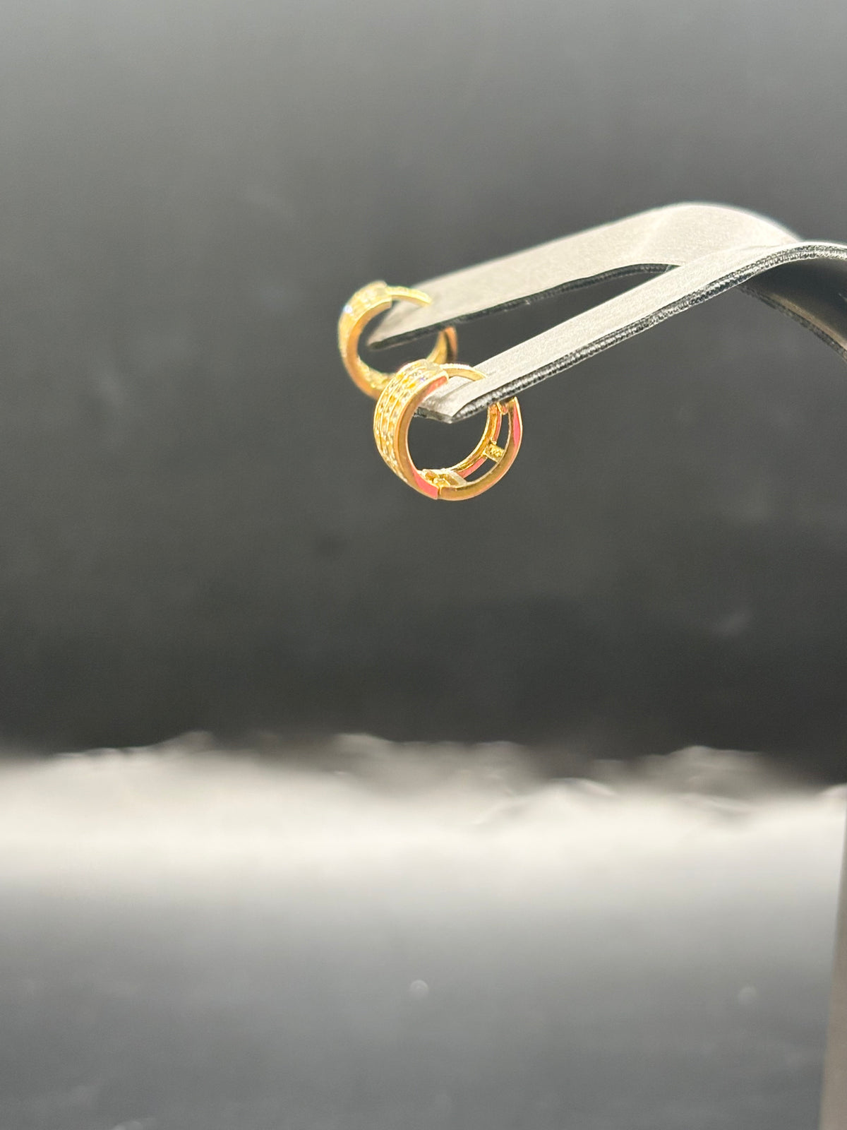 14k hoops cz