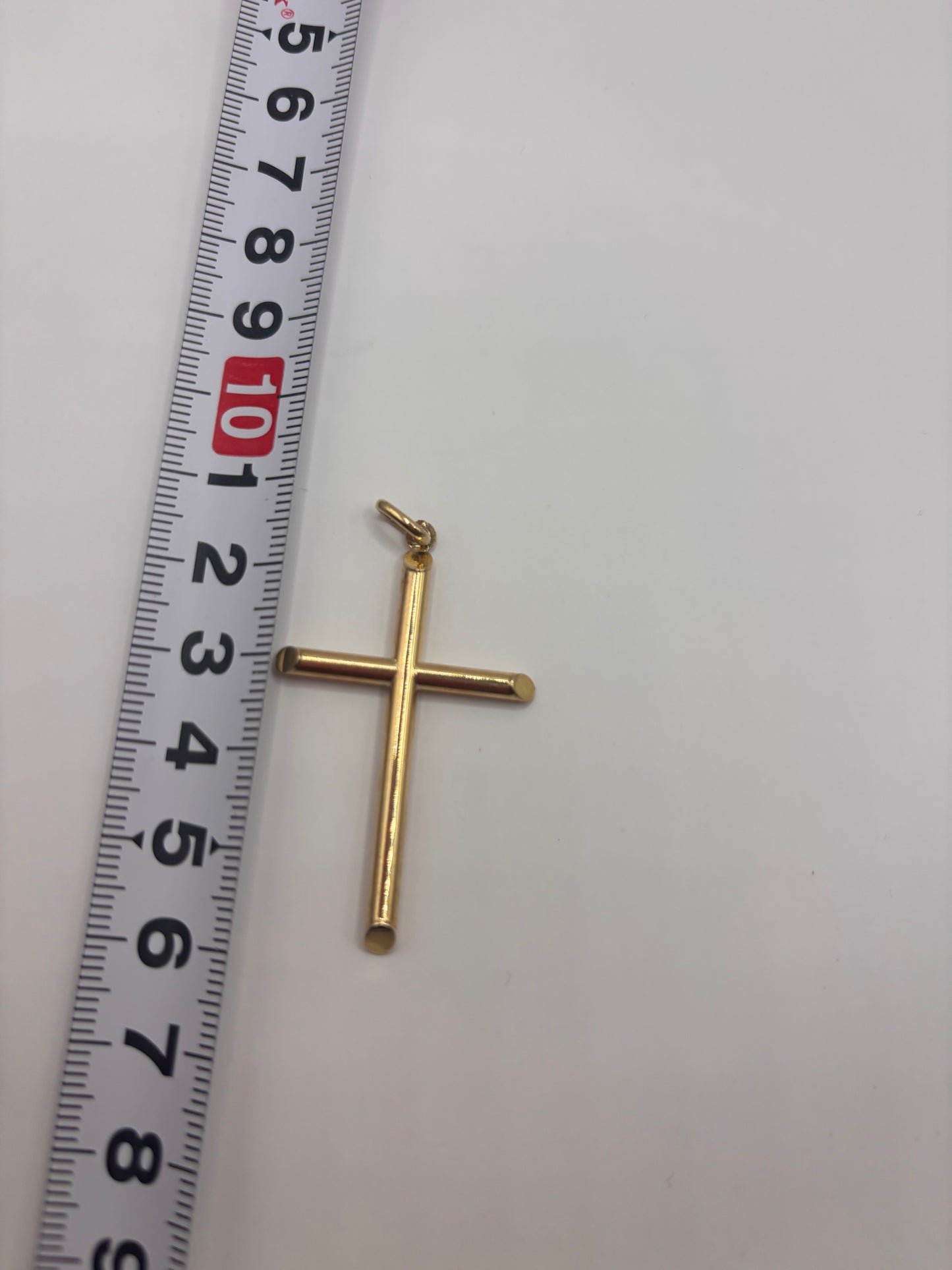 Cross pendant 14k