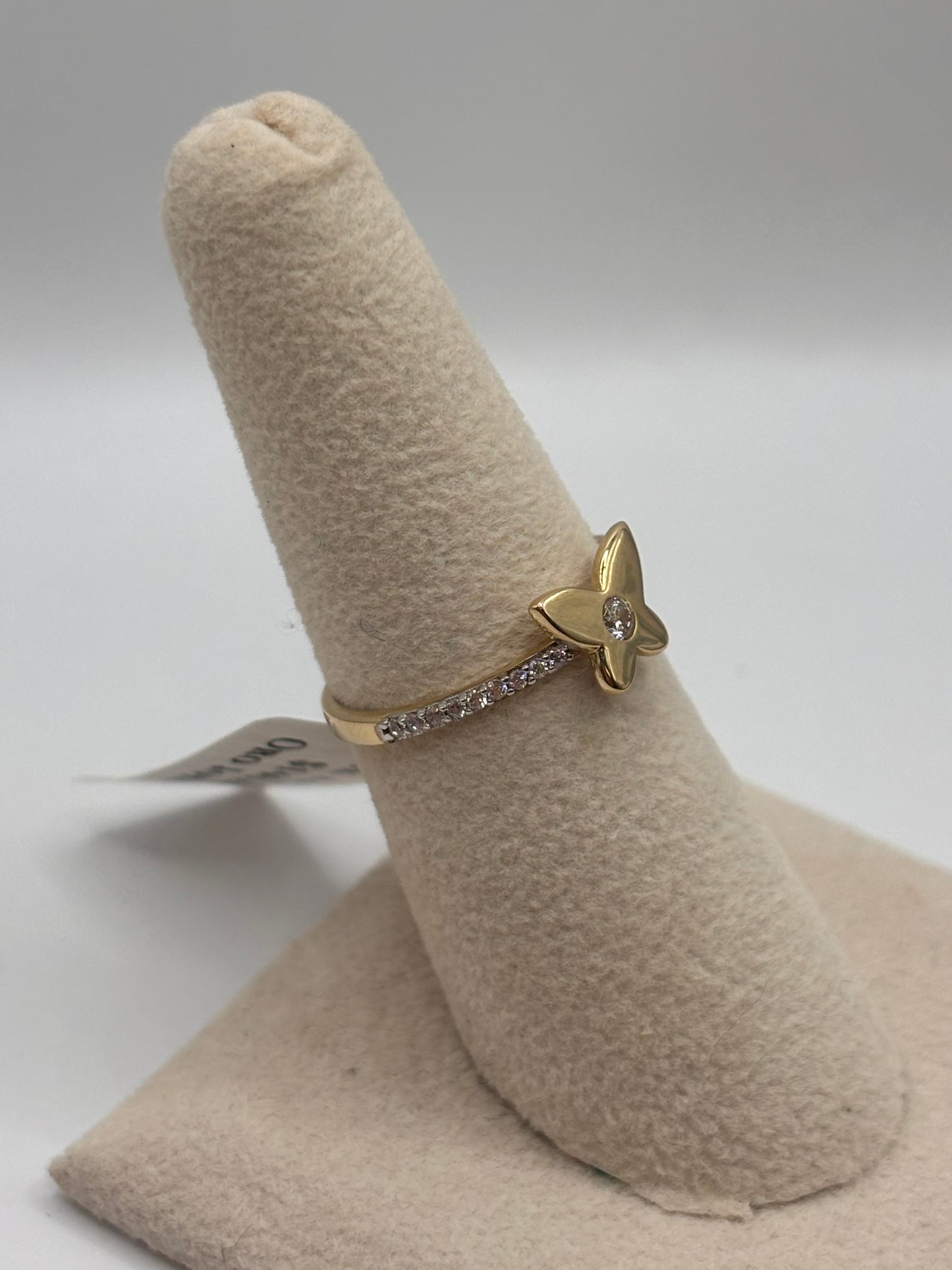 Woman Butterfly ring 10k