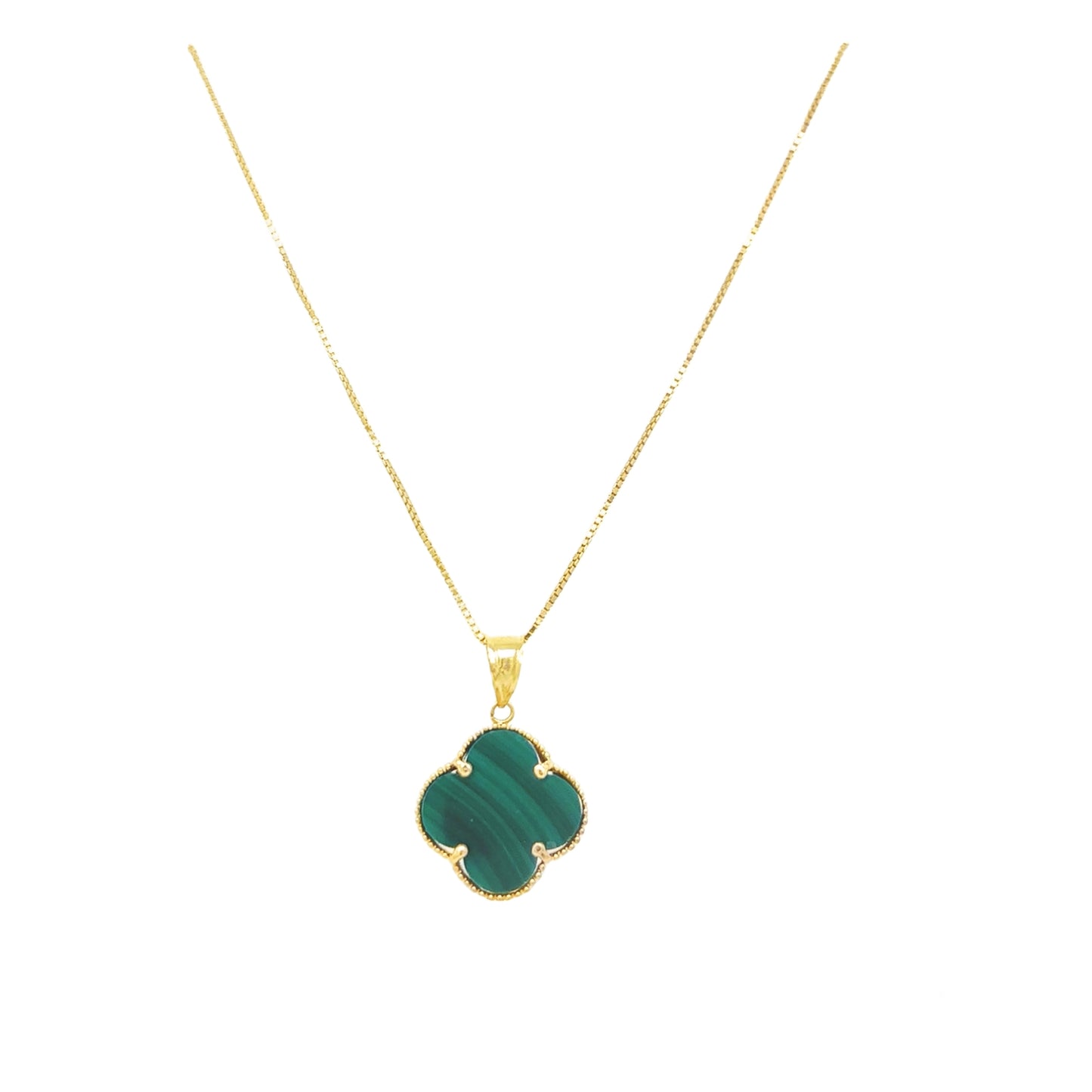 Flower charms with chain 14k 18”