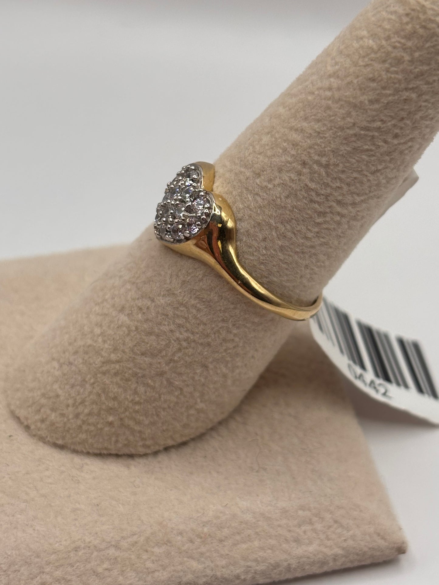 Woman Heart ring 10k