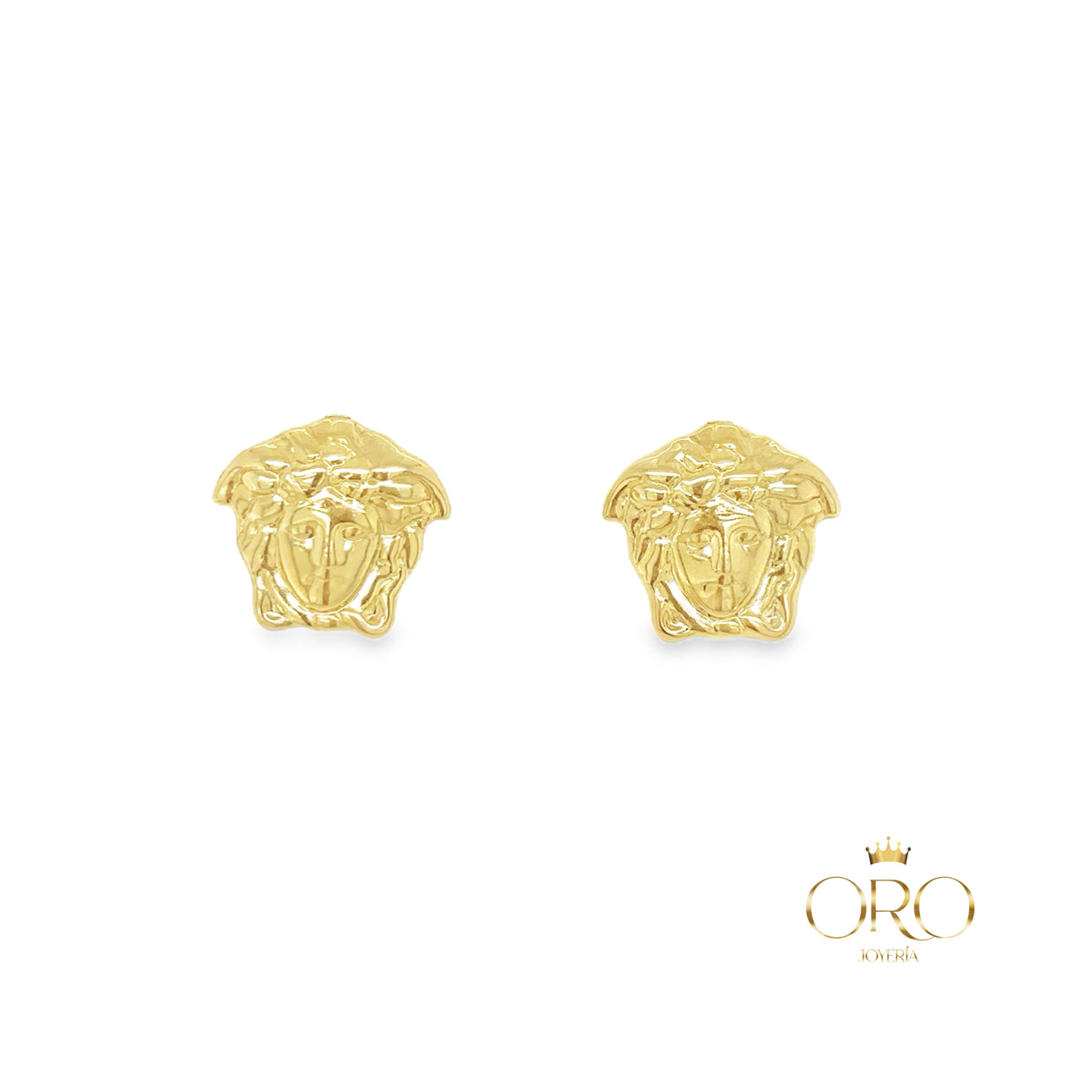 "Versace" style earrings 14k