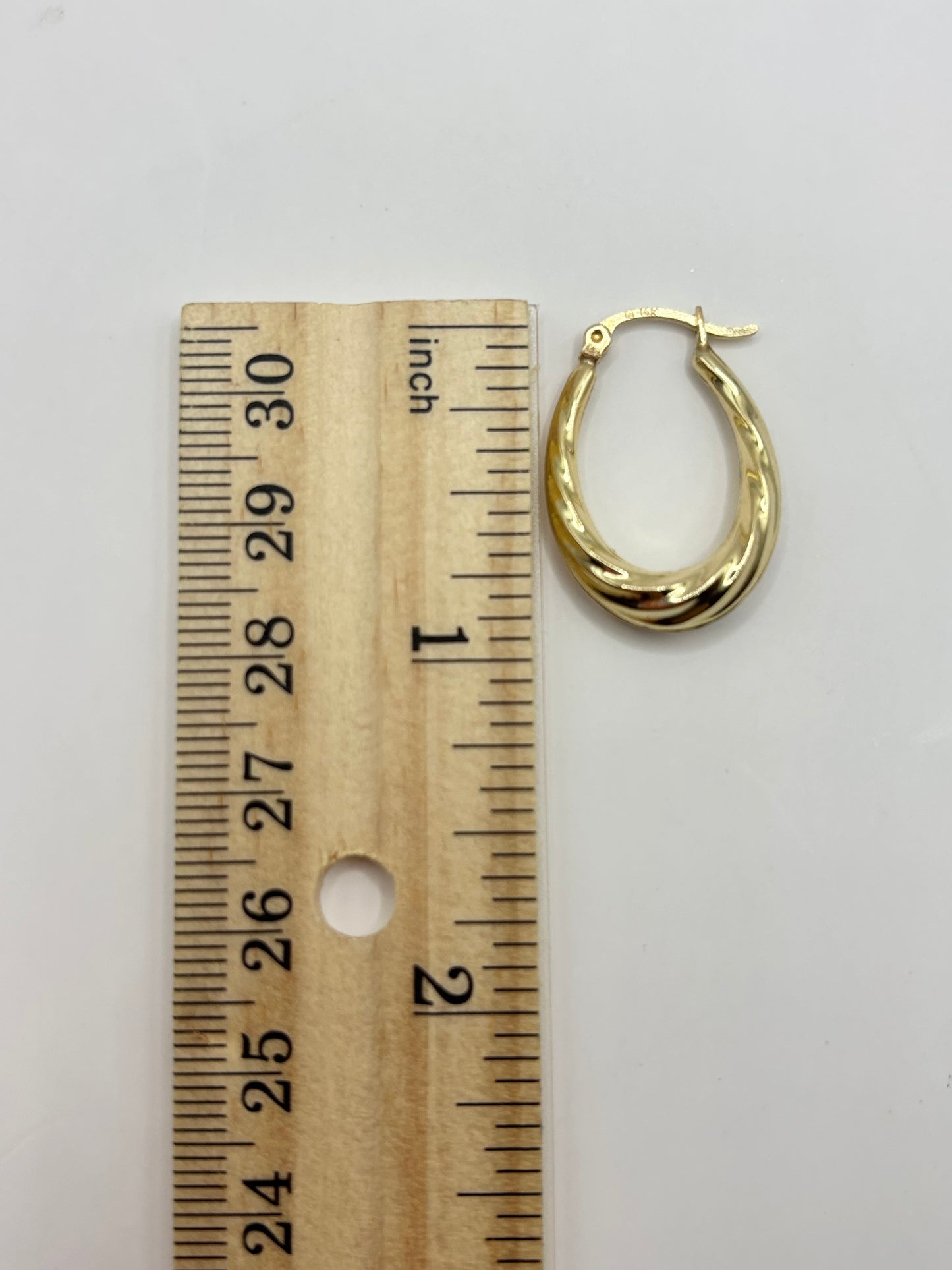 14k hoop earrings