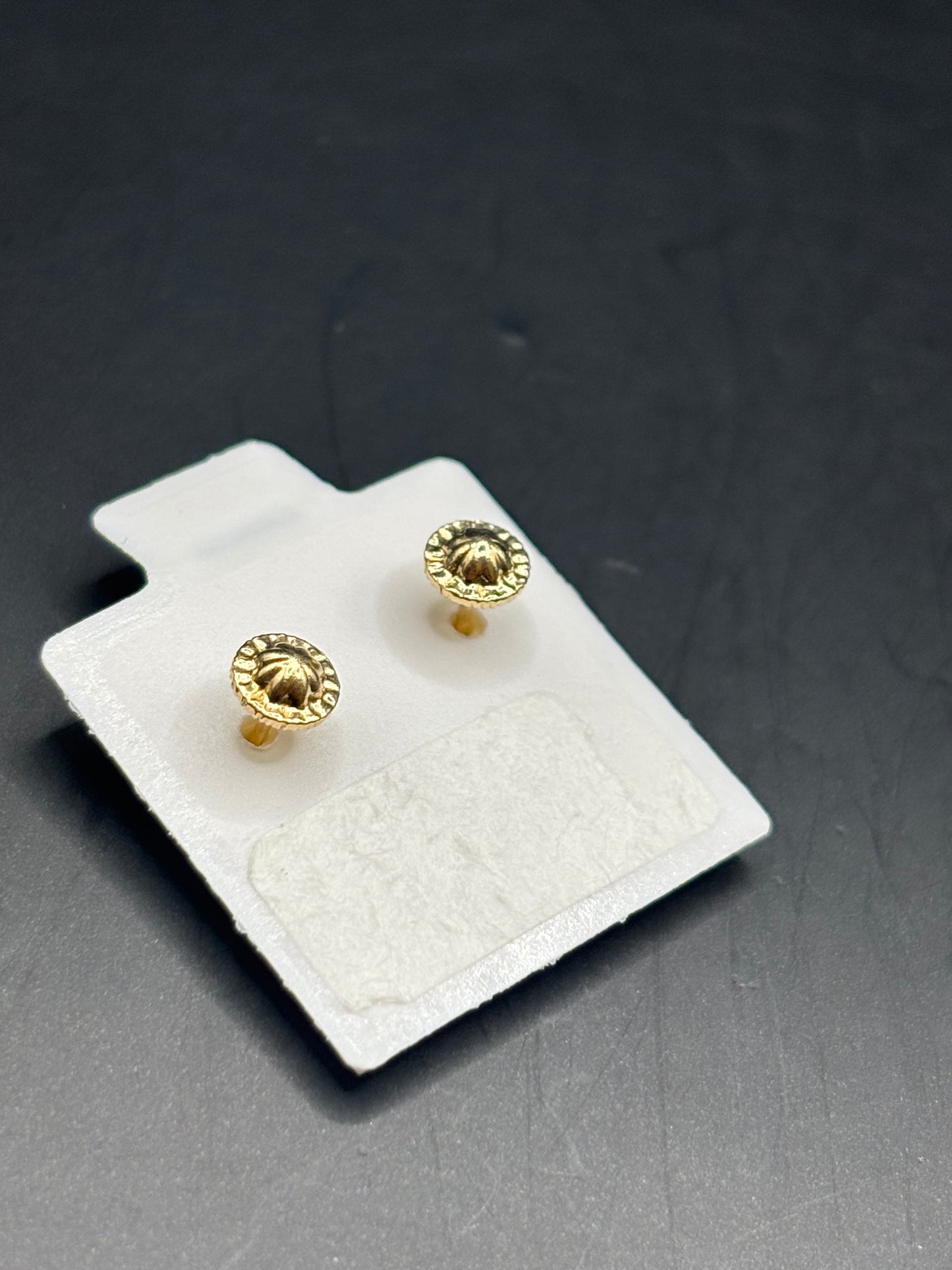 14k gold flower stud baby Earrings