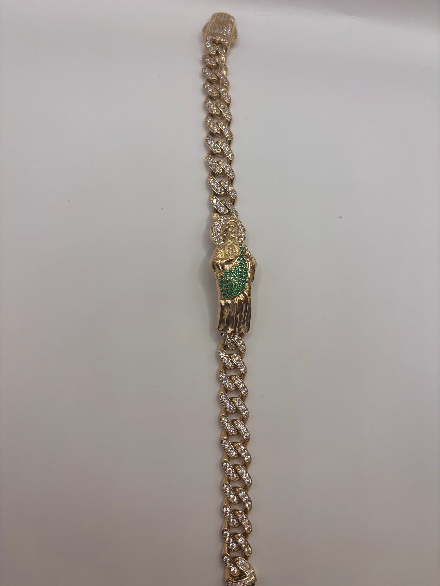 10k men bracelet monaco san san judas Tadeo