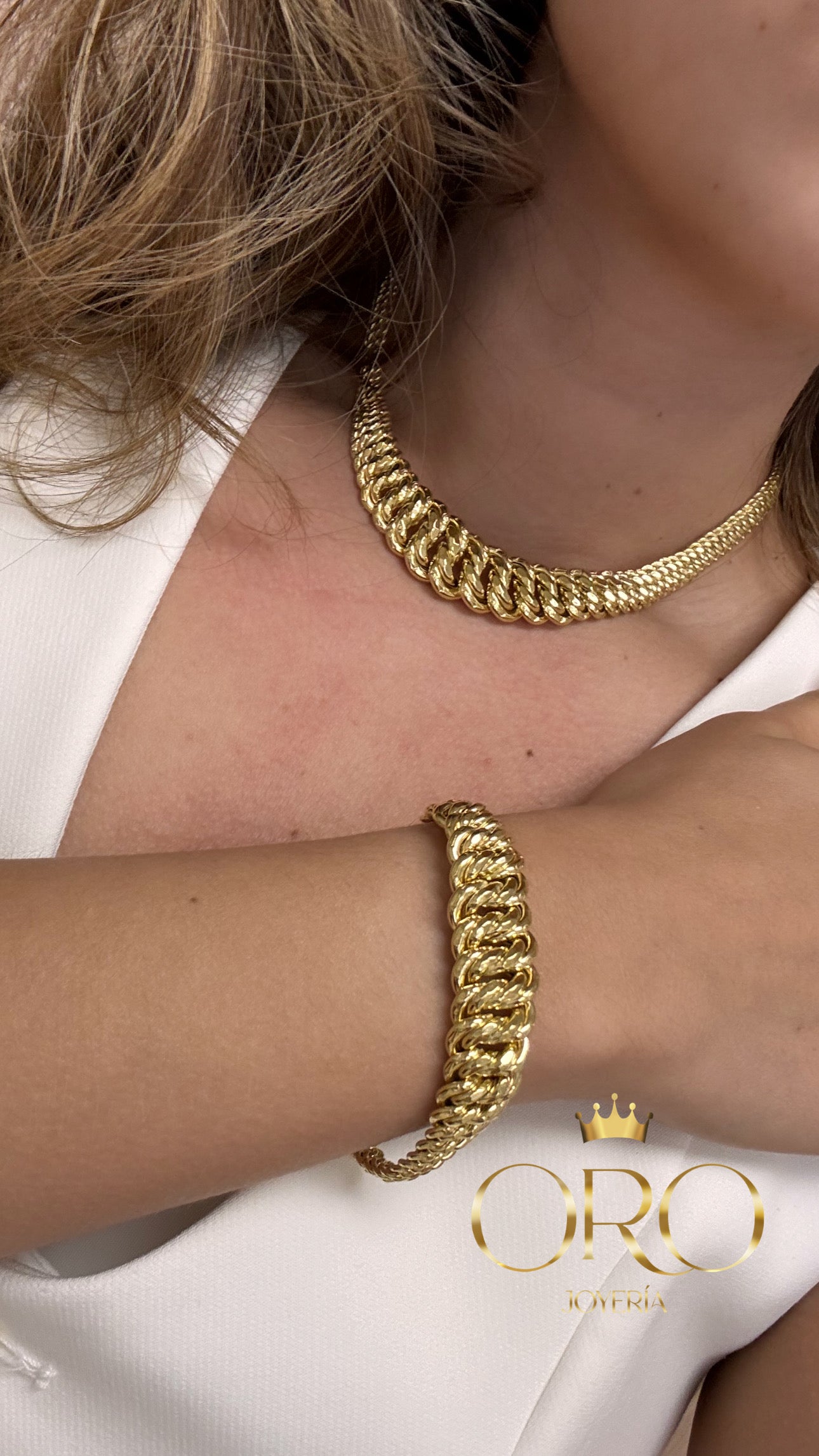 Princess style necklace 14k