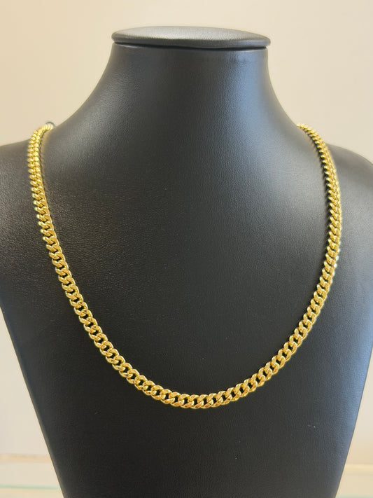 14k Miami Cuban necklace