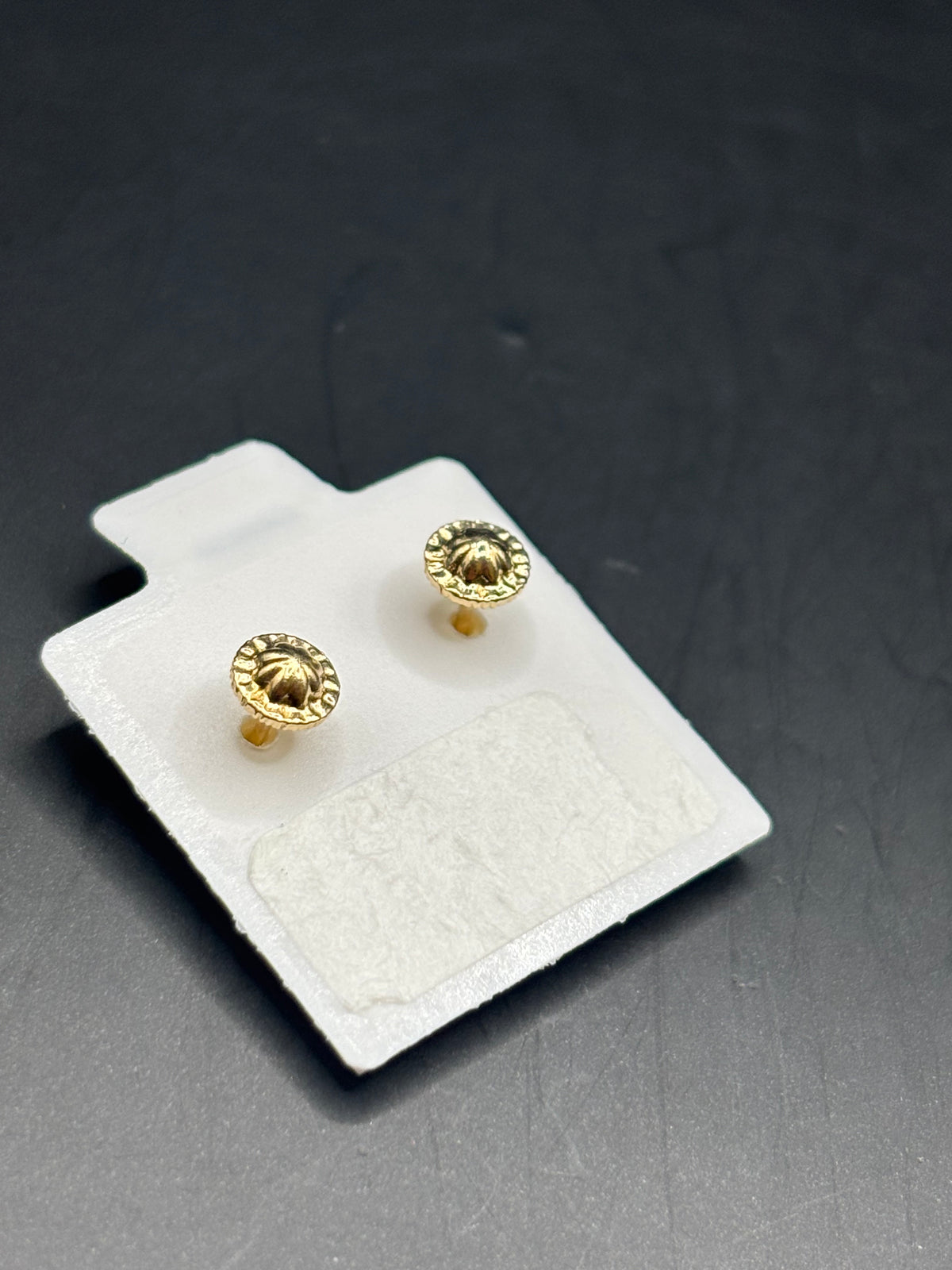 14k baby blue flower earrings