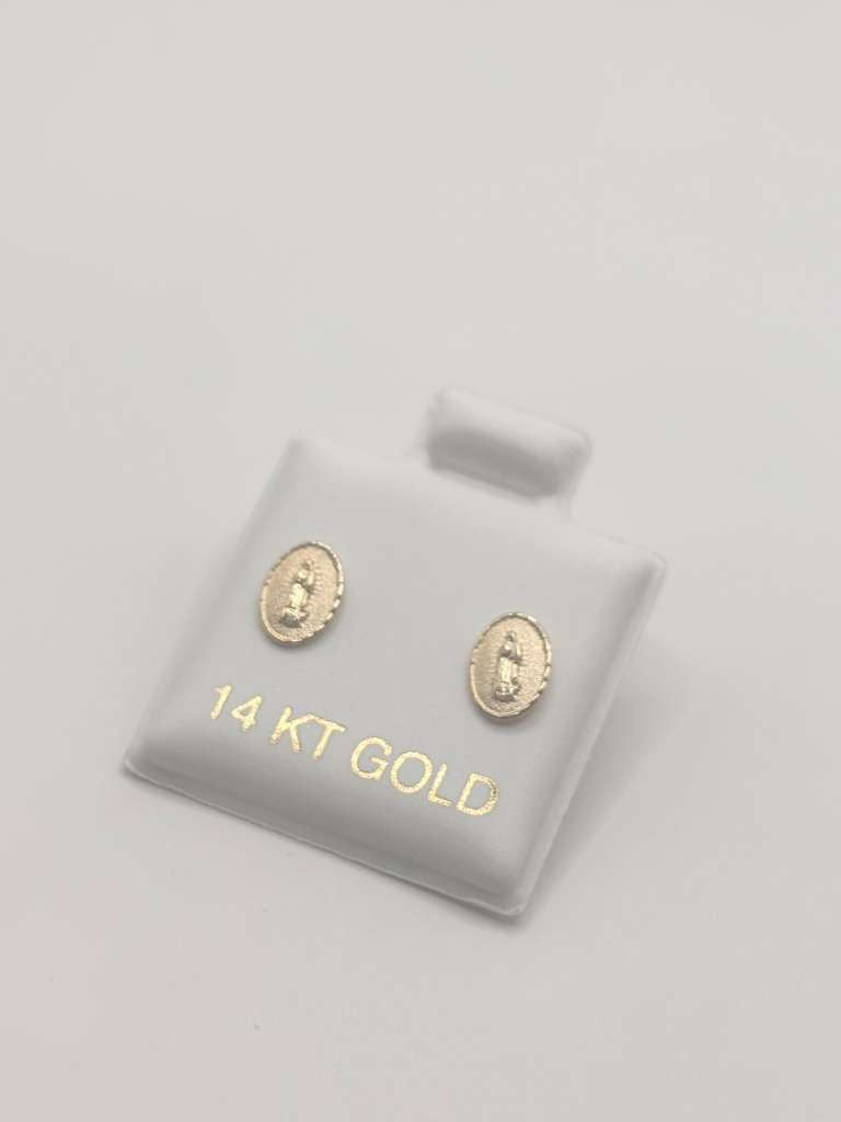 (Copia) Virgen de Guadalupe earrings 14k