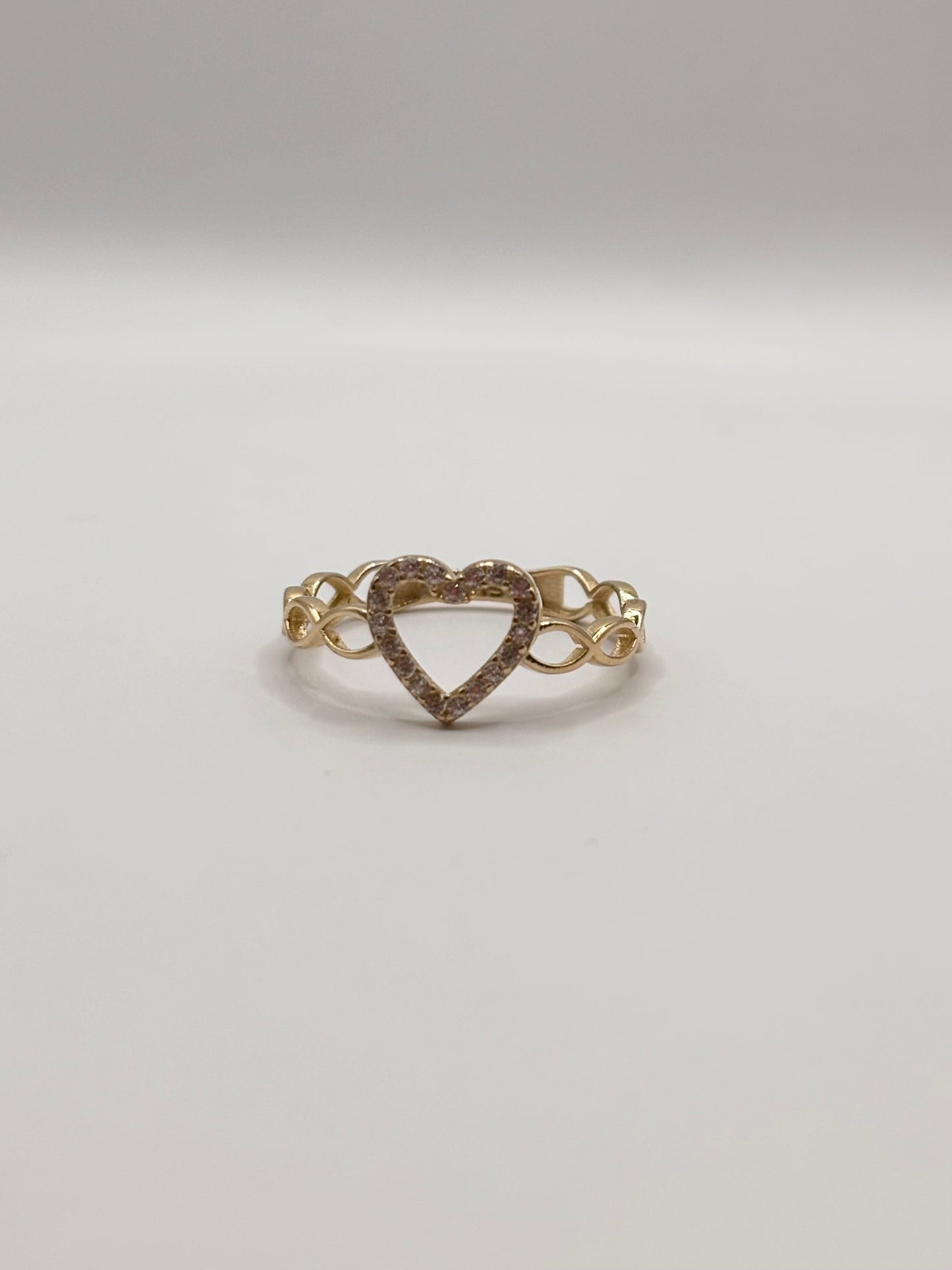 14k heart ring