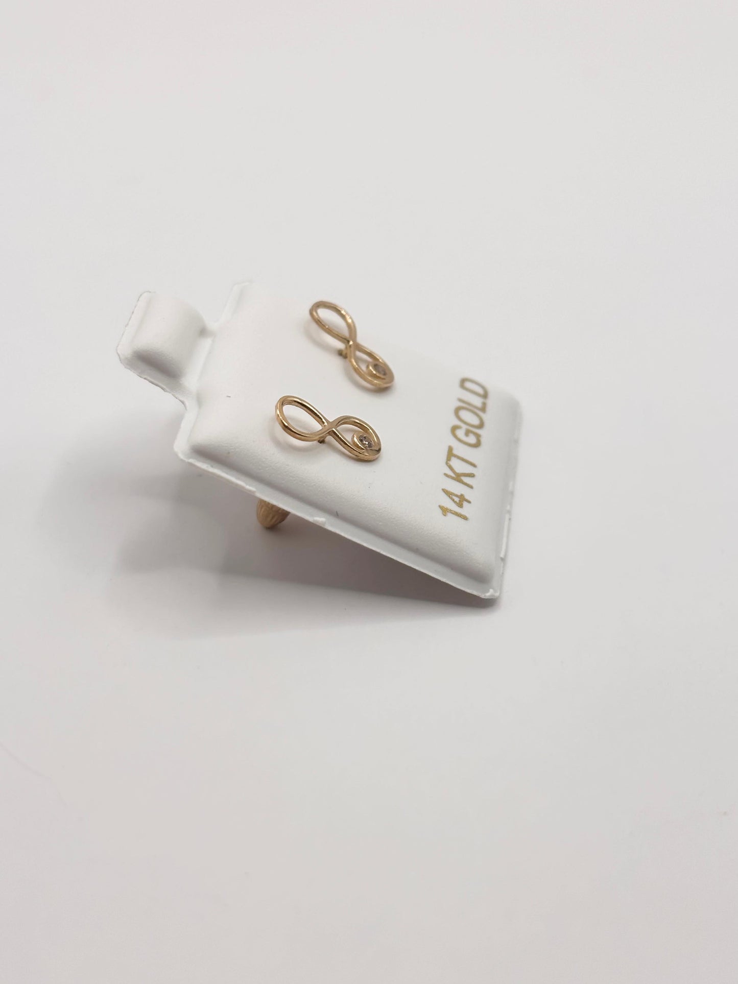 Infiniti earrings 14k
