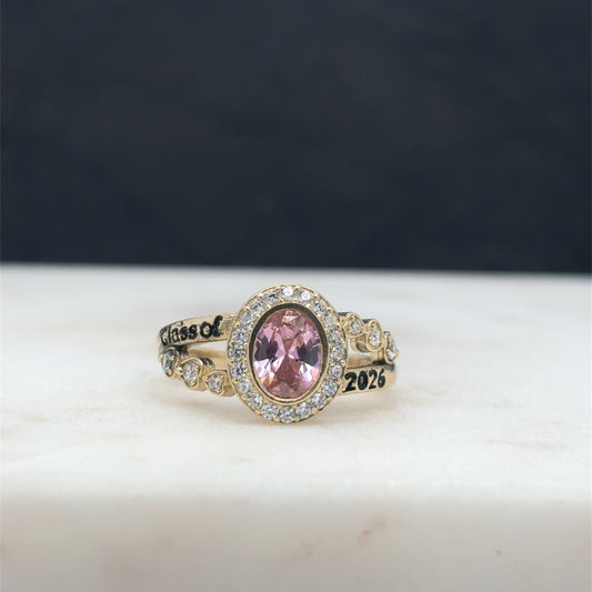 14k graduation ring
