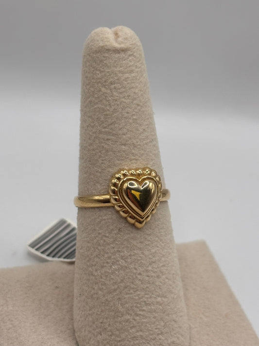 Woman Heart ring 14k