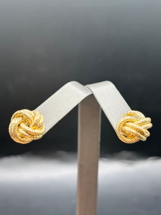 14k nudo aretes