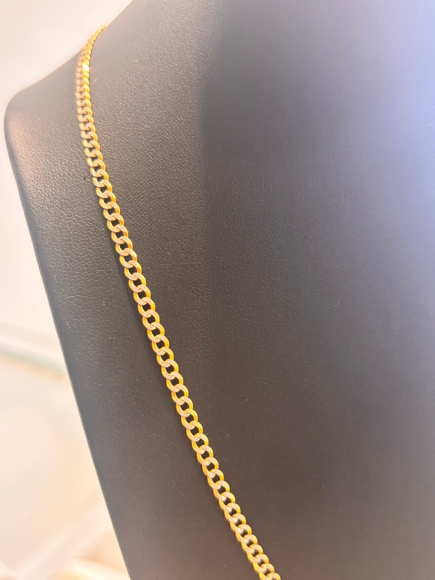 Diamond cut Cuban chain 14k