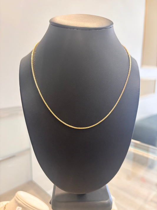Round style necklace 14k