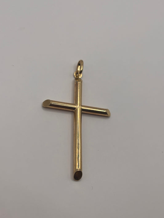 Cross pendant 14k