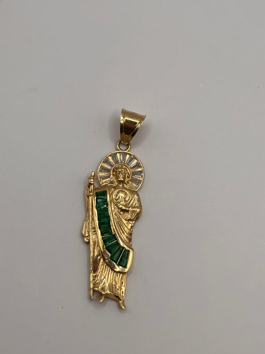 San judas pendant 14k