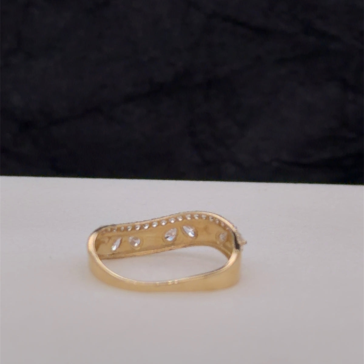 10k zirconia anillo