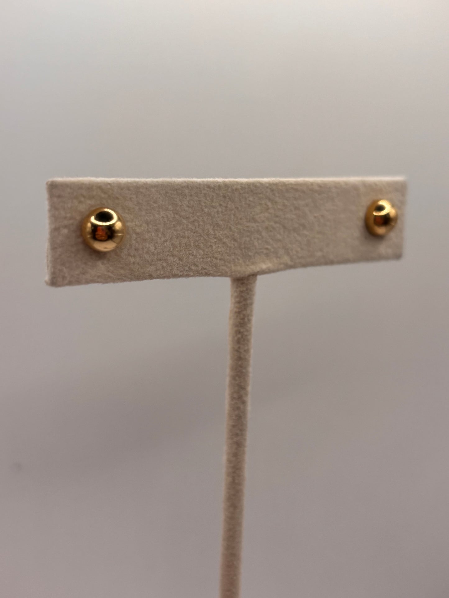 Half ball earrings 14k