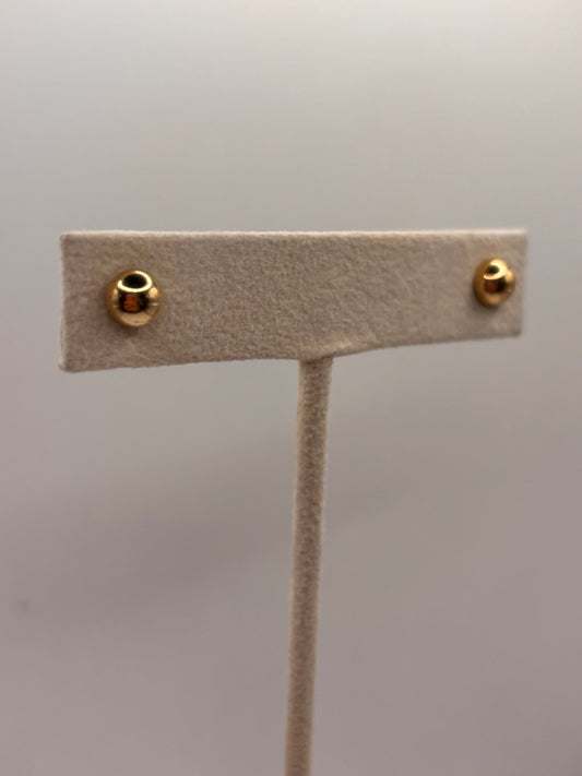Half ball earrings 14k