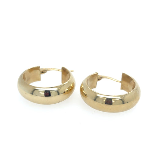 Chunky hoops 14k