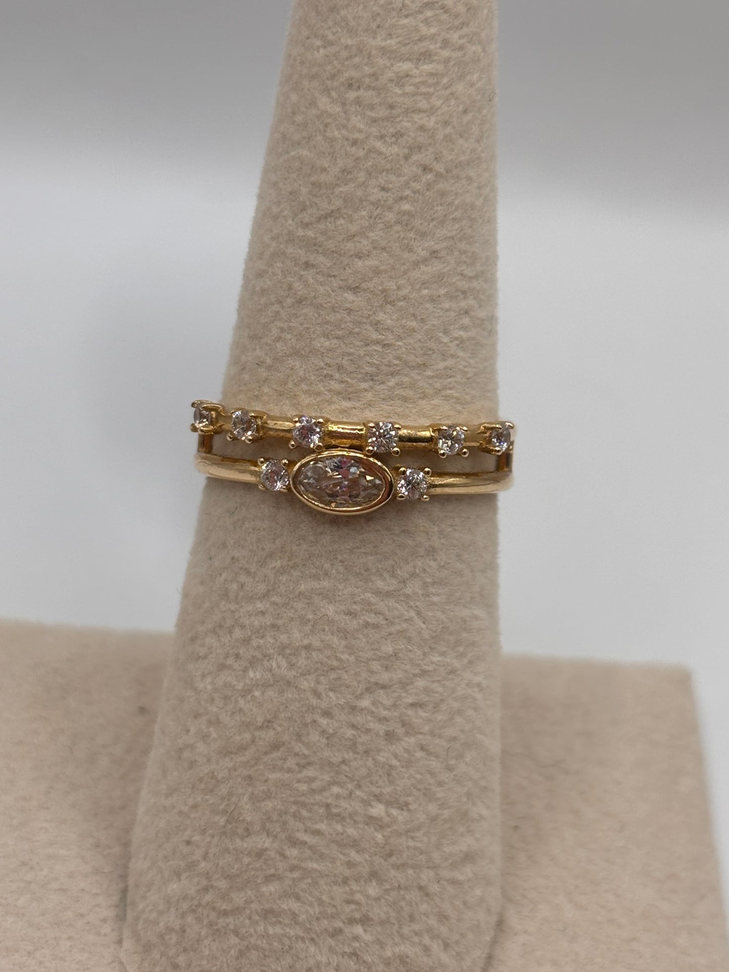 Woman casual ring 14k