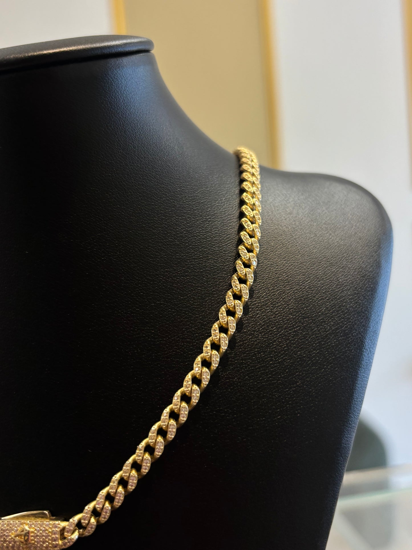 10k ice cut Mónaco chain