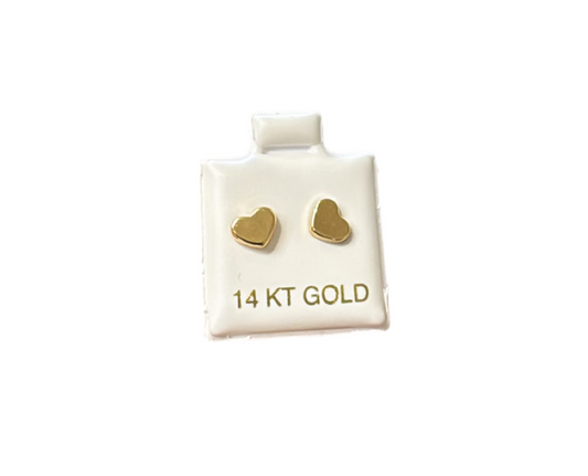 Hearts earrings 14k