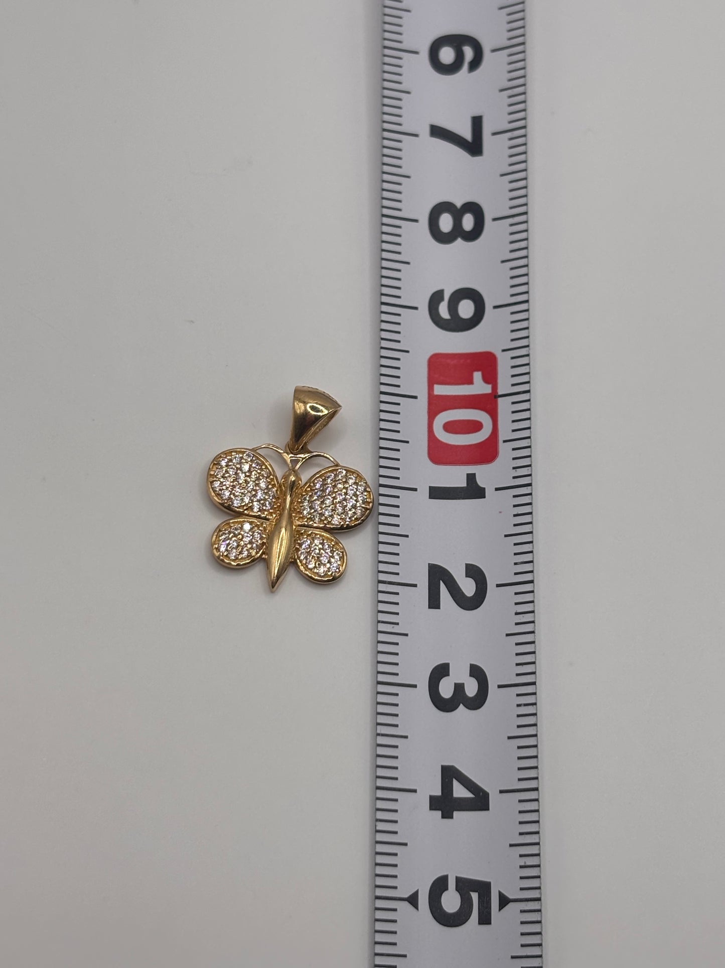 Butterfly pendant 14k