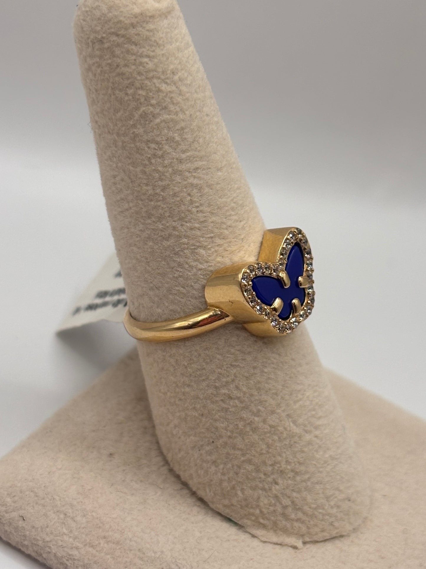 Woman Butterfly Ring 14k