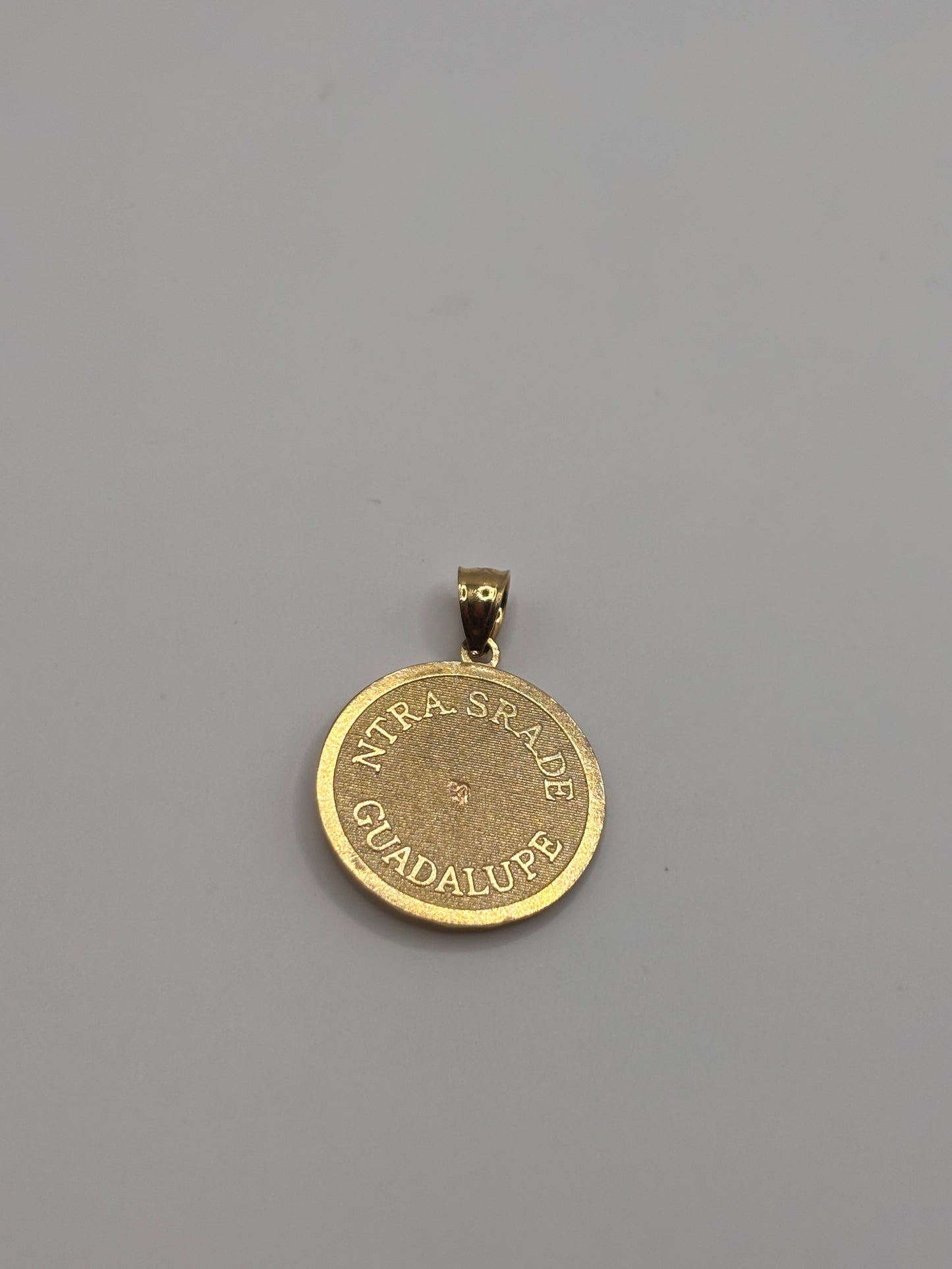 Virgencita 3 tone charm 14k