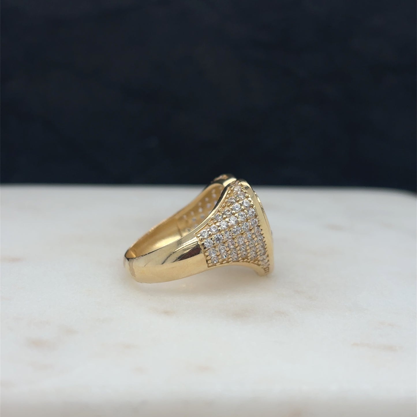 14k heart ring