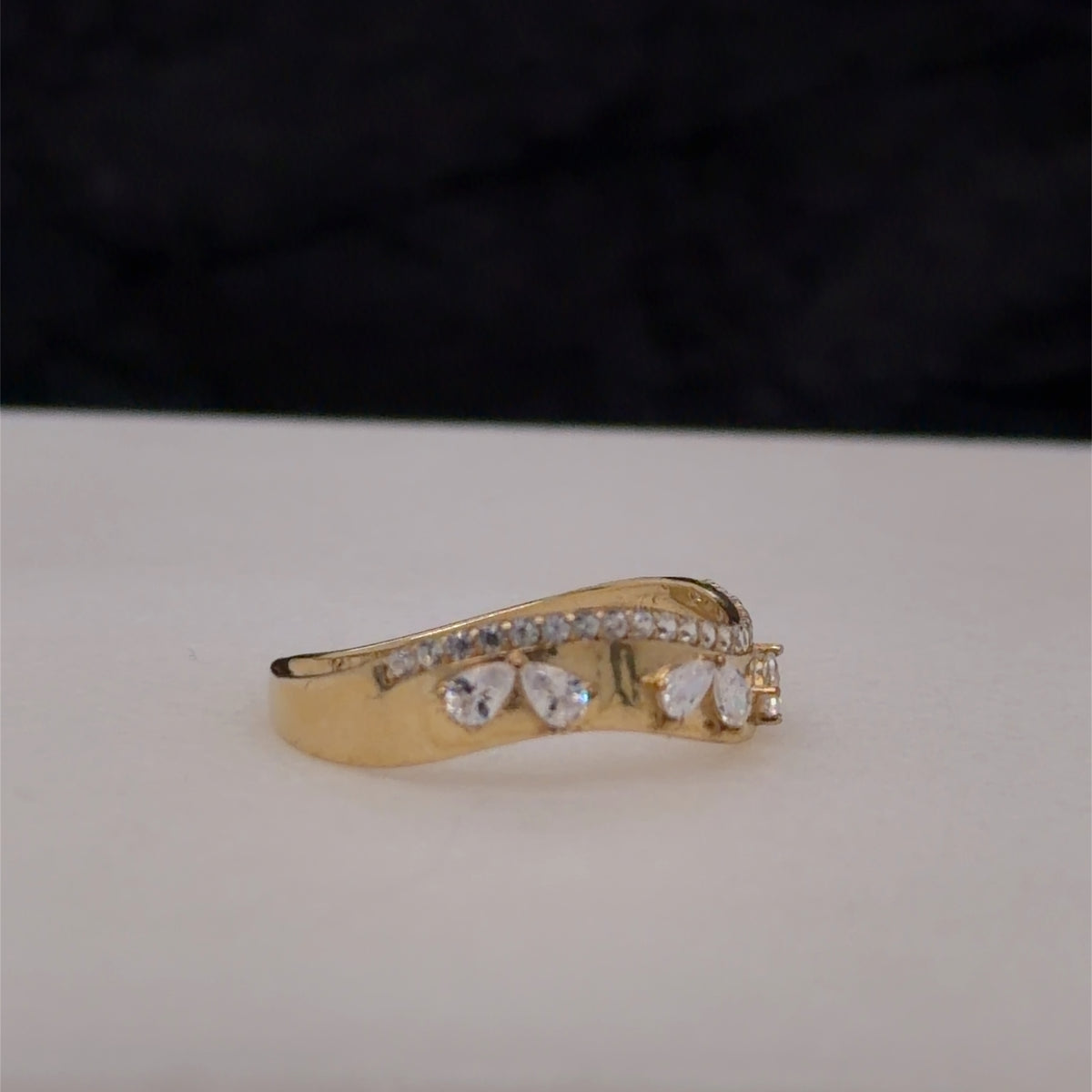 10k zirconia anillo