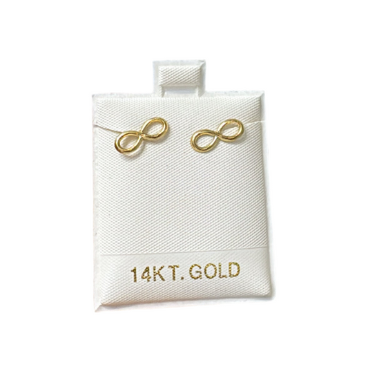Infinity earrings 14k