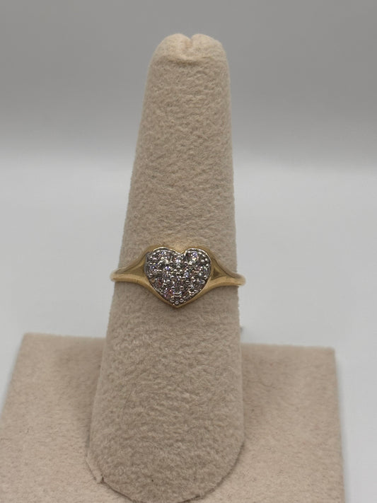 Woman Heart ring 10k