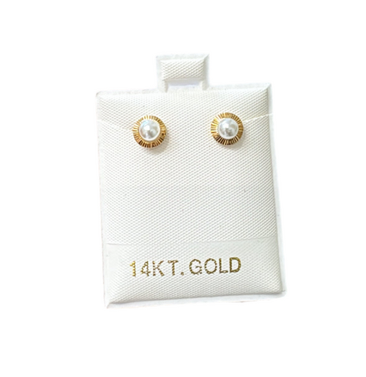 Pearl earrings 14k