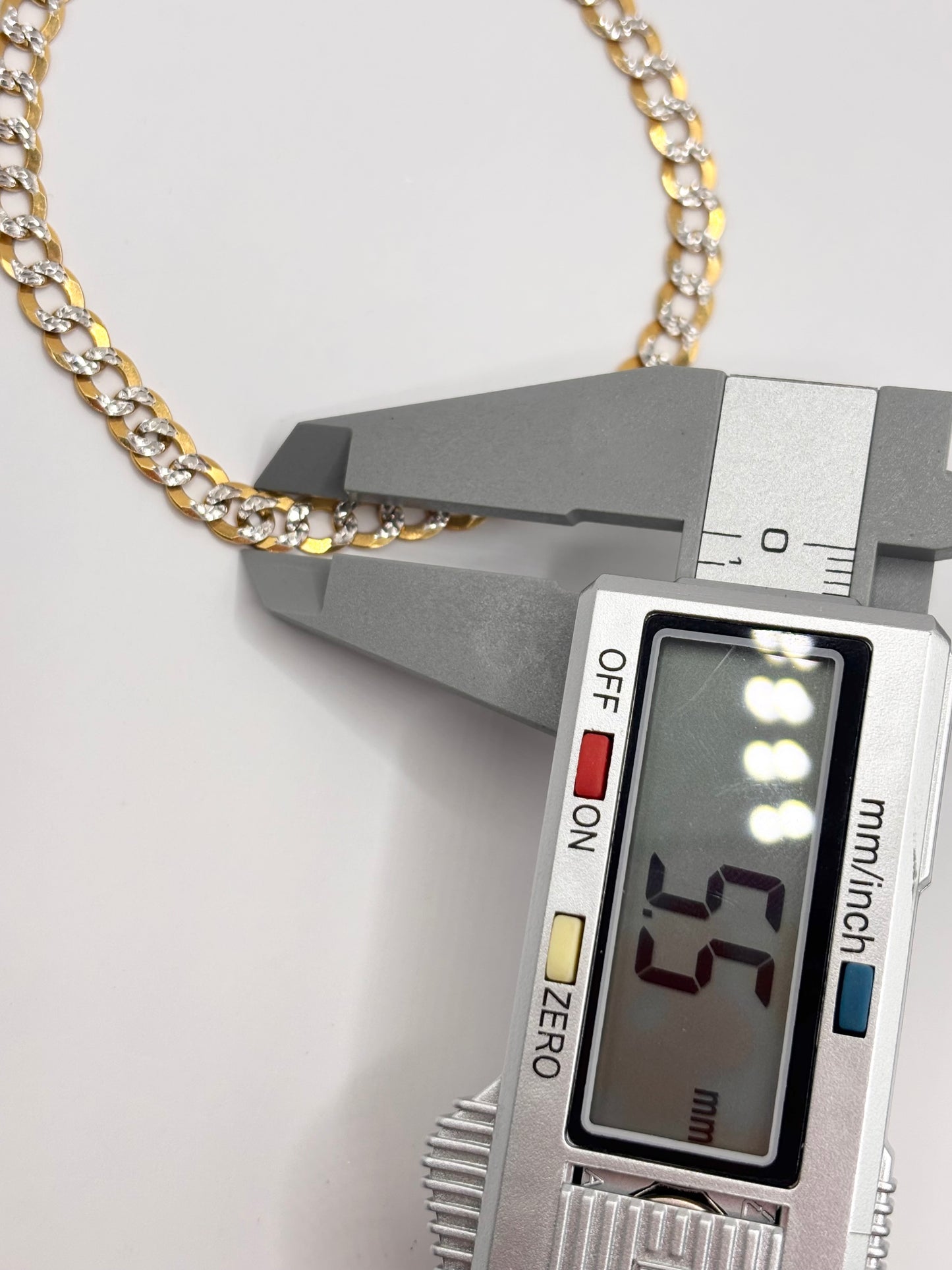 Bracelet Cubana diamond cut 14k