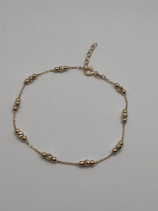 14k ball chain bracelet
